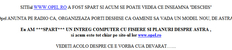 Spamul care anunta "spargerea" site-ului