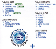 Oferta Digi TV include si GSP TV