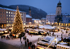 Piata de Craciun de la Domplatz, Salzburg